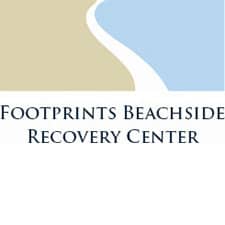 The logo for Footprints Beachside Recovery in Treasure Island, FL.