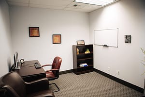 Cozy therapist's office at the Bayview Recovery Center