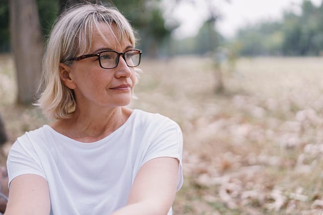 Woman thinking about extended recovery care