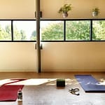 yoga mats at portland rock gym