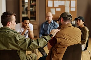 a group talks about the average length of stay in rehab