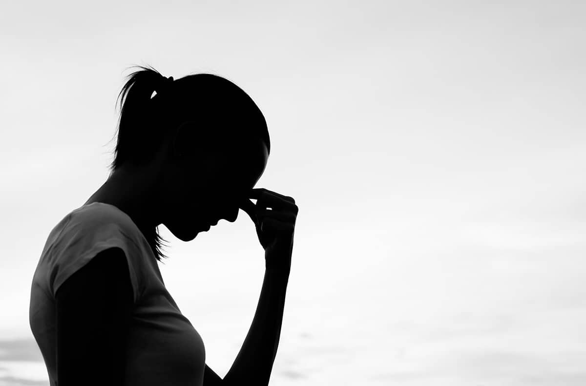 woman struggling during mental health awareness month