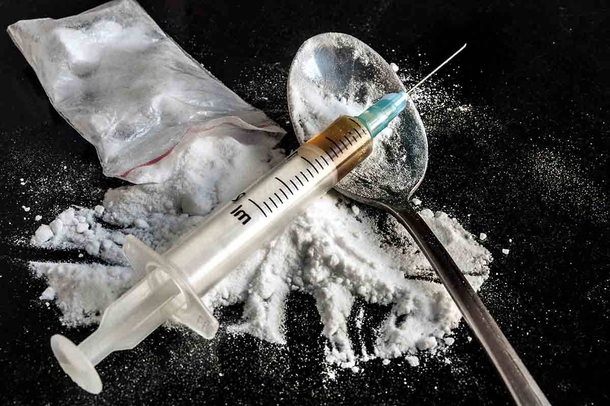 A needle and spoonful of heroin beg the question is heroin a narcotic
