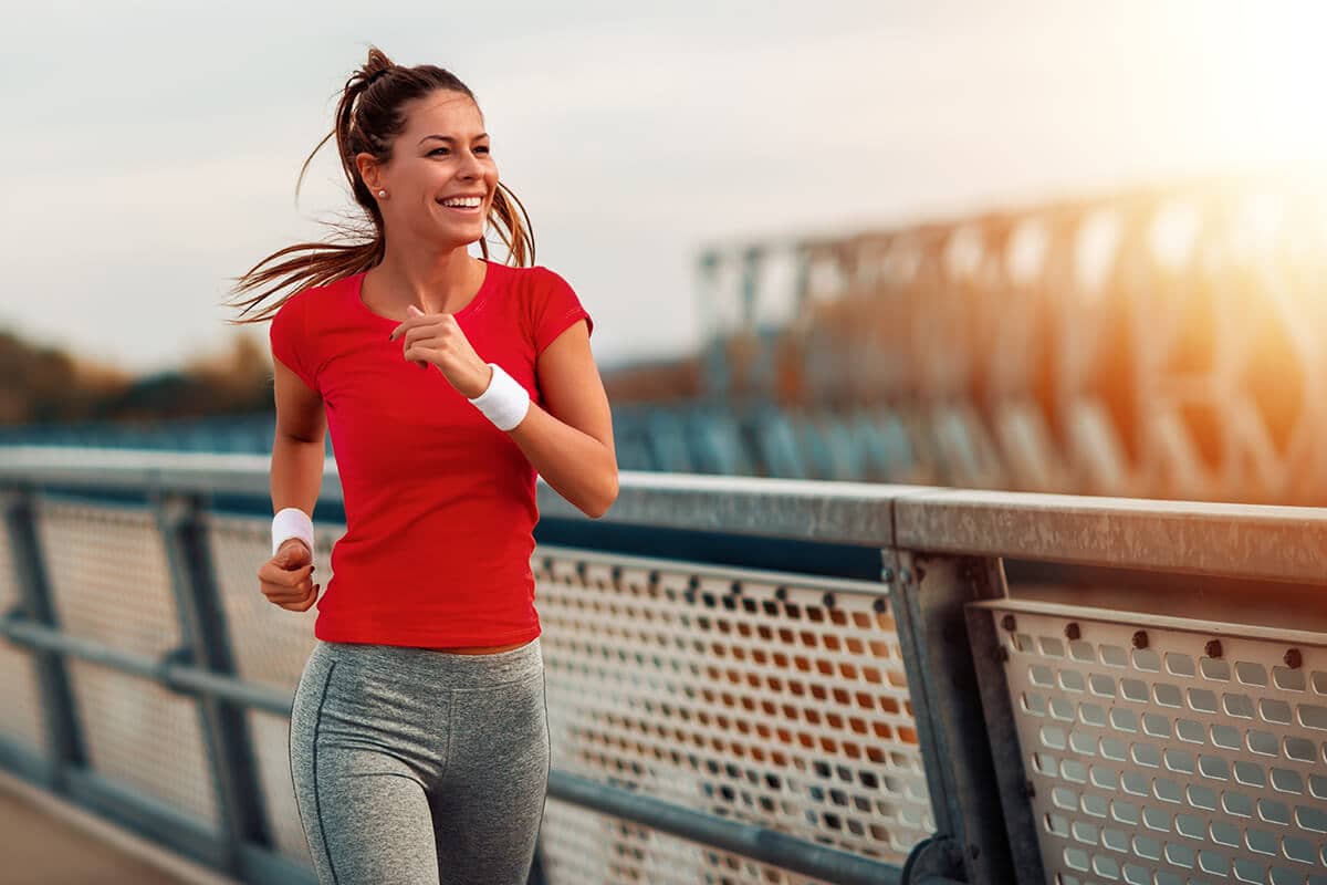 woman learning the importance of aftercare on a jog
