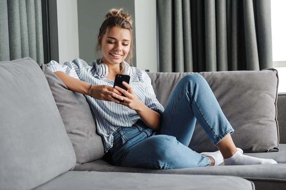 woman learning about the connection between social media and recovery