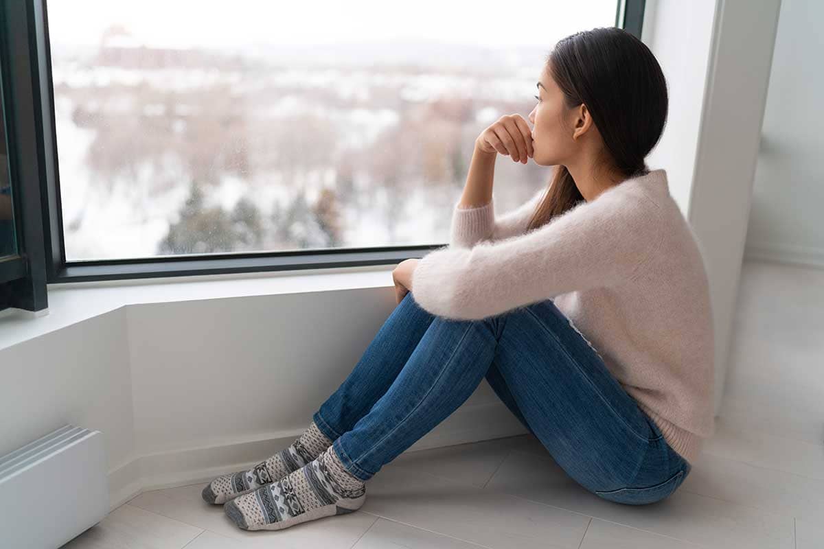 woman suffering from seasonal depression