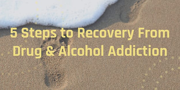 steps to recovery infographic