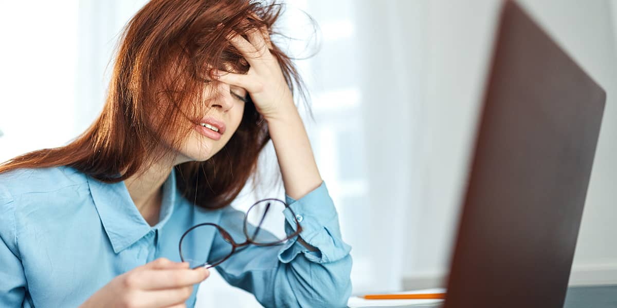 Woman looking stressed and emotional showing What Happens When Anxiety Goes Untreated