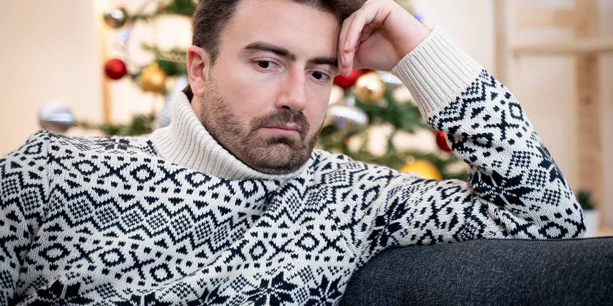 Man thinking about how he can reduce his holiday anxiety