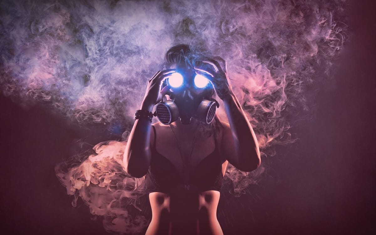 Proust Effect - Woman in Gas Mask