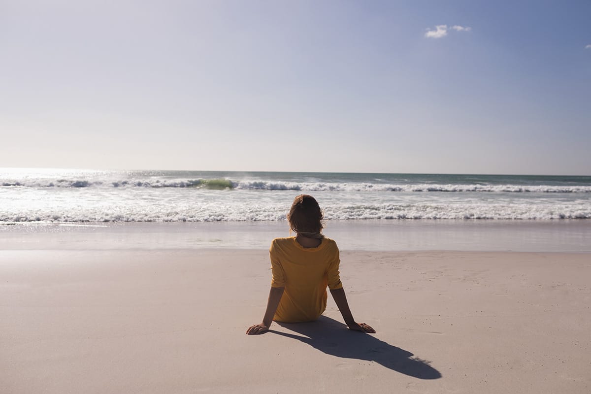 A woman thinking about substance abuse statistics in FL.