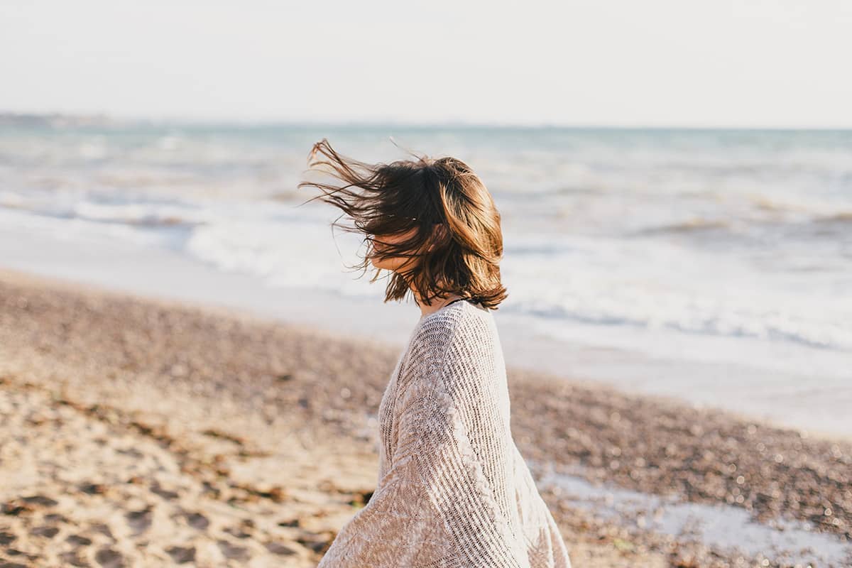A woman thinking about substance abuse in women