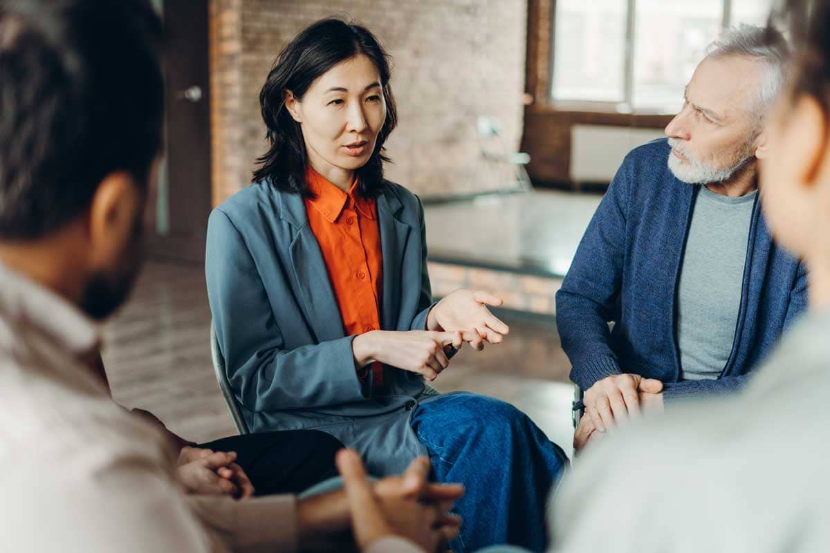 A woman asking, what is inpatient treatment?