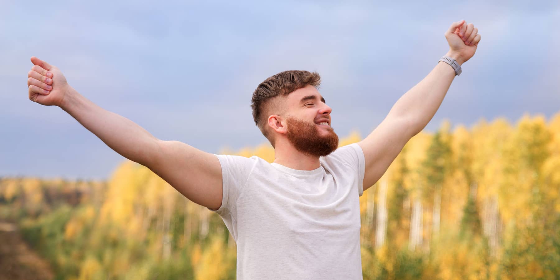 A man enjoying natural highs