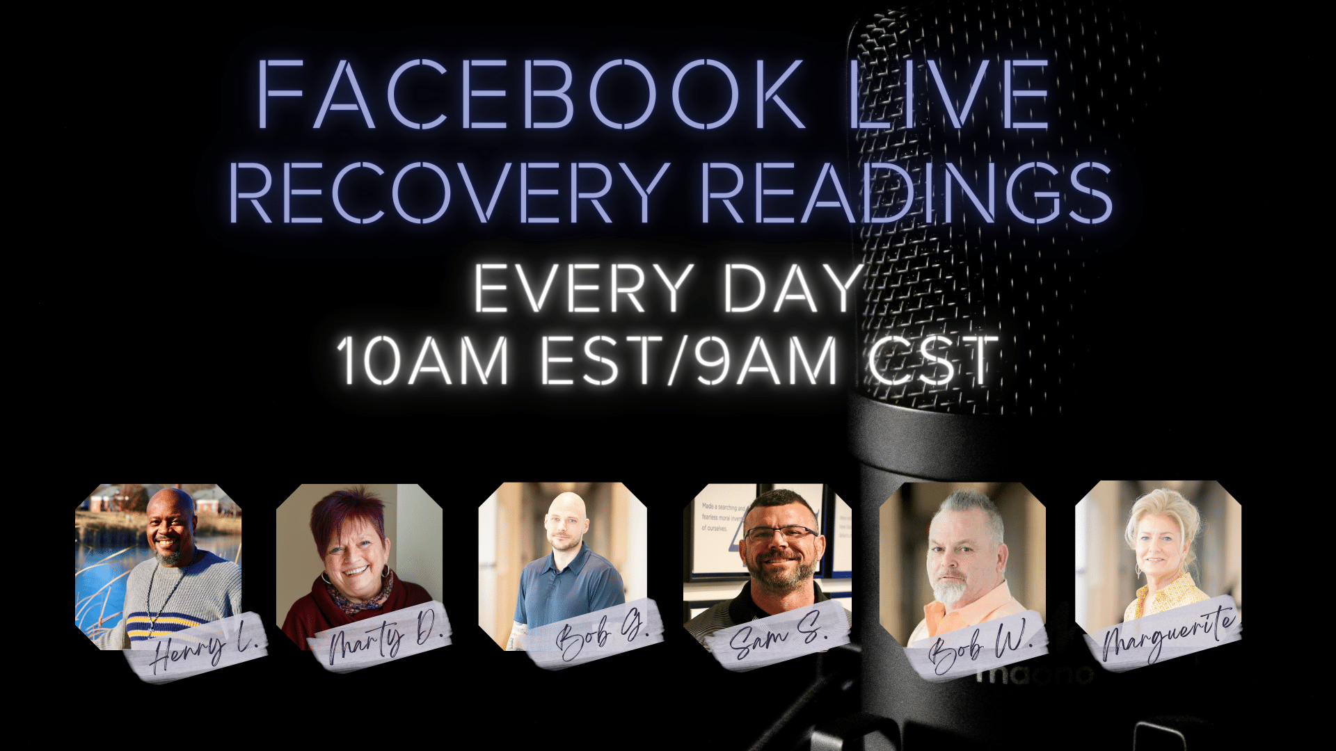 Facebook Live Recovery Readings