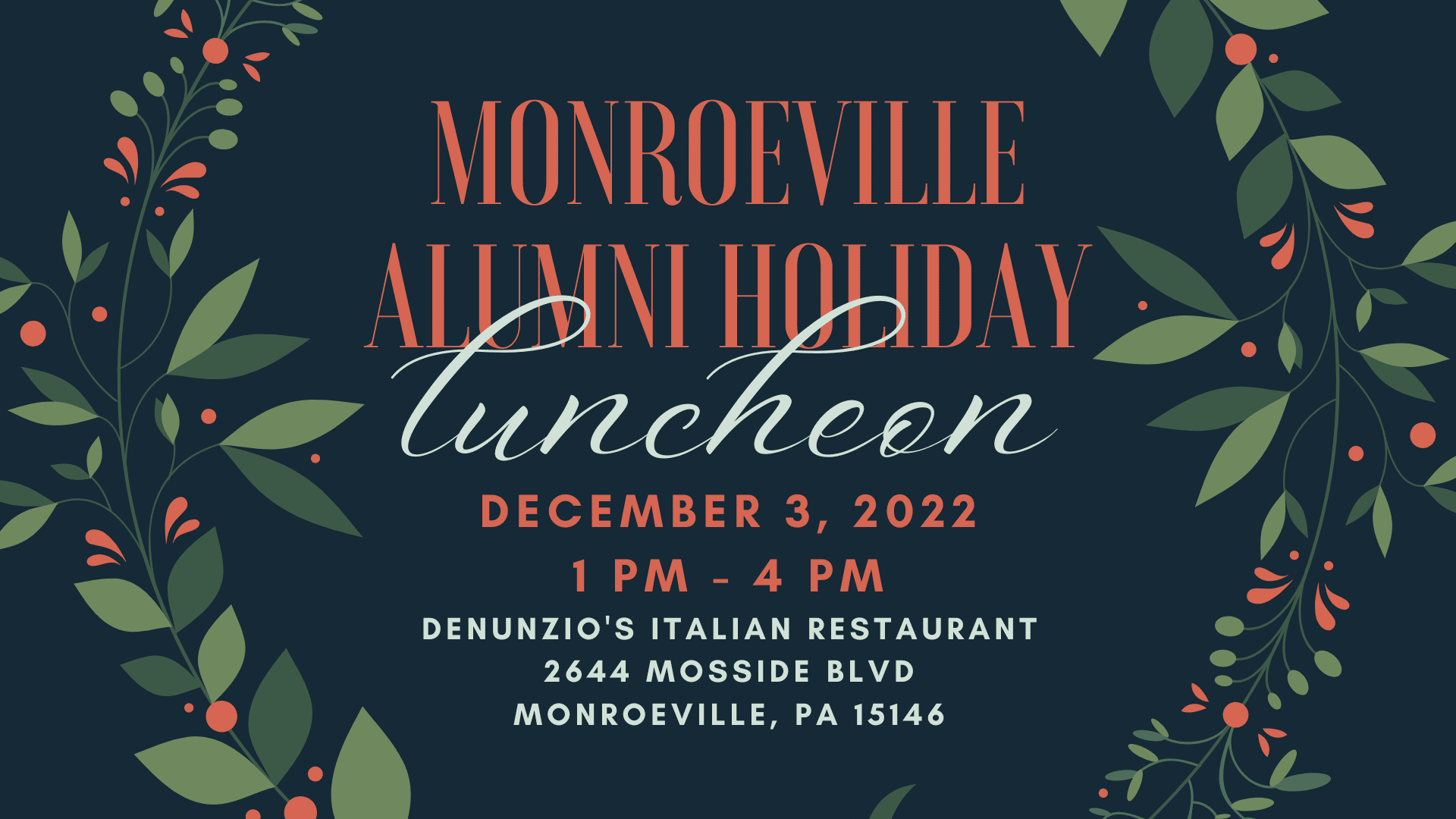 <strong>Monroeville Alumni Holiday Luncheon</strong>