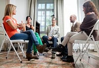Group therapy is standard during detox and addiction treatment.