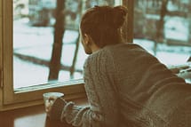 This woman looking out the window decides she is quitting drugs for good.