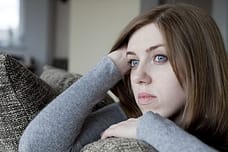Sad blue eyed girls search Florida rehab centers for her alcoholism