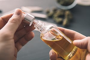 a person preparing to use thc before thc addiction treatment center