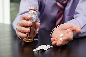 Polysubstance abuse among professionals usually involves pills and alcohol.