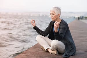 Her yoga practice is one of many coping skills for addiction recovery.