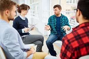 Group therapy activities at treatment centers.
