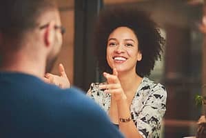 Smiling being helped at rehab by various types of behavior therapy