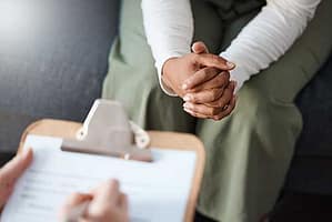 A man learning about rehab insurance coverage
