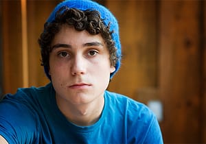 A teen boy in substance abuse treatment