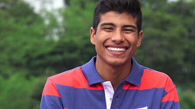 A young man in an adolescent residential treatment center