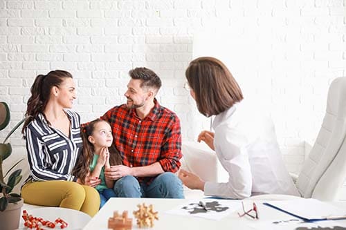 Family begins to heal while in family therapy