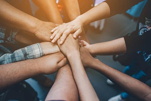 Group participates in a drug rehab center in Pennsylvania