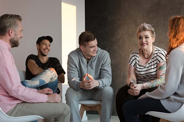 group therapy session at outpatient alcohol rehab in Florida