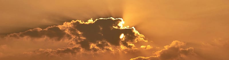 sun peeking through clouds