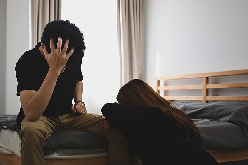 Man thinking about codependency and addiction