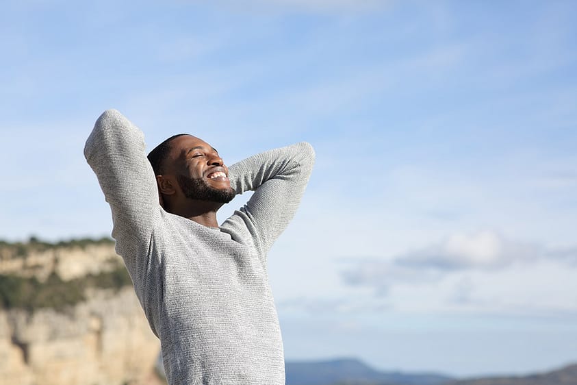 Man thinking about the 12 steps to addiction recovery