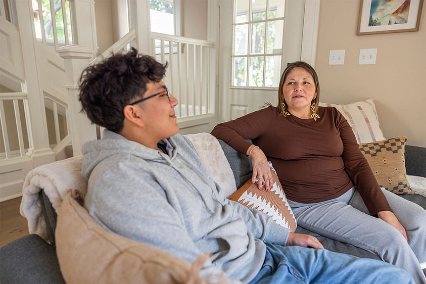 A teen and his mother discuss teen alcoholism rehab in North Carolina.