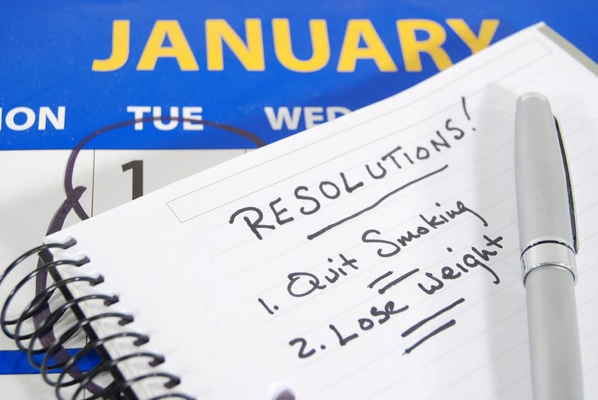 A list of New Year’s resolutions