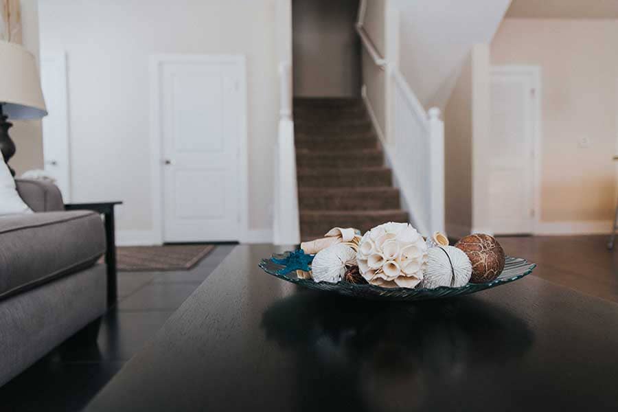 Plate full of sea shells in residential area of Beaches Recovery Alcohol Rehab Center