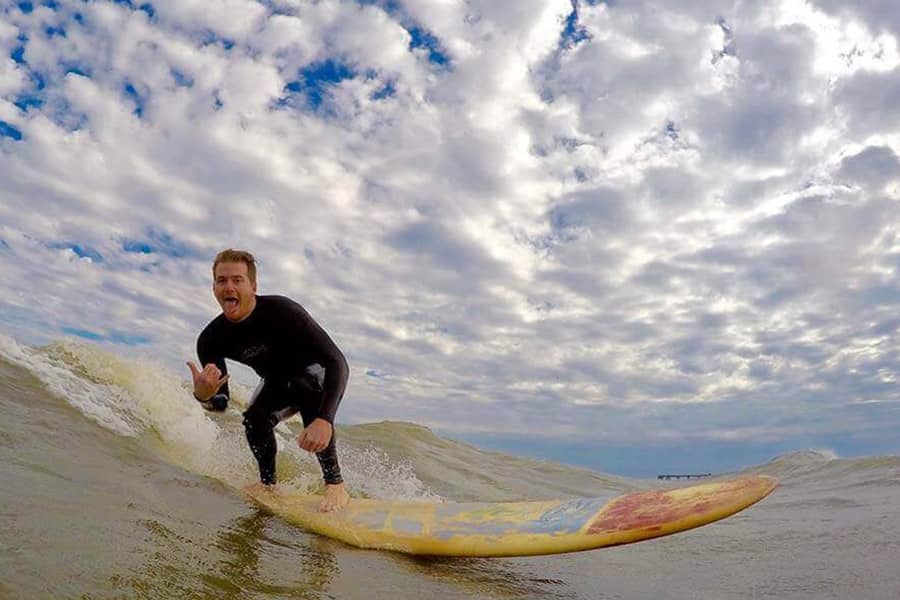 Man surfing at Beaches Recovery