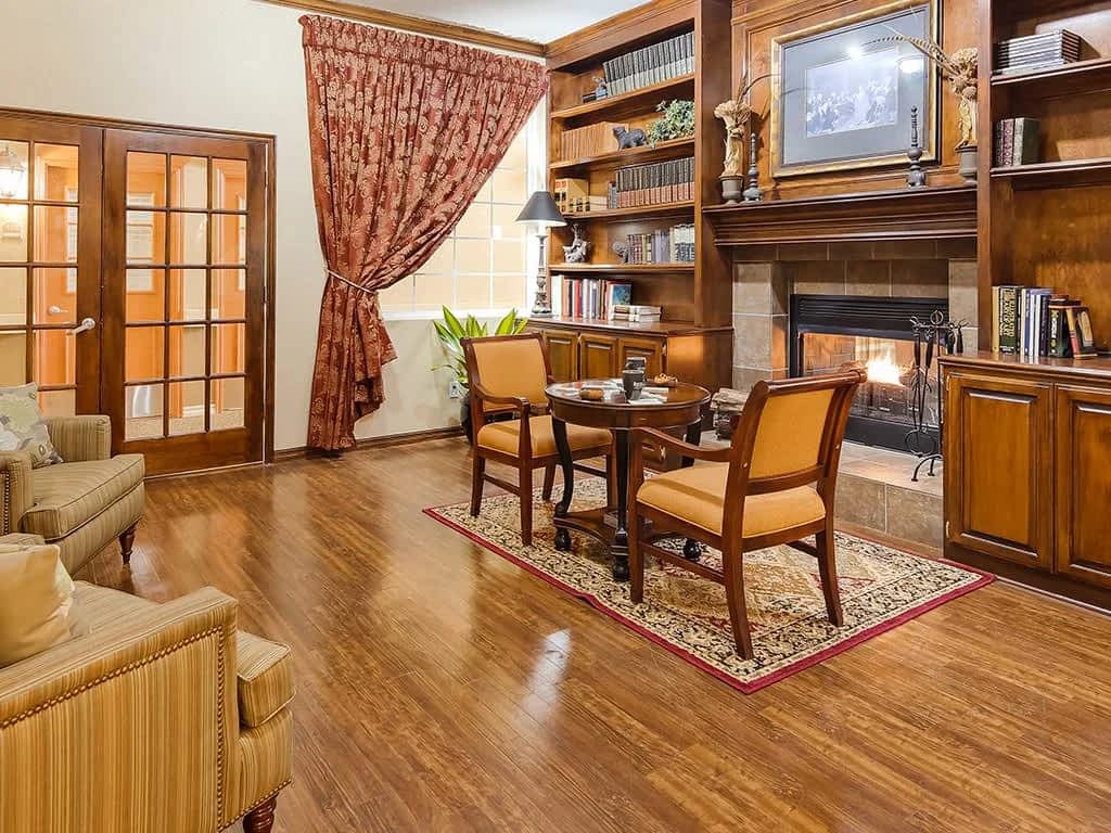 Lounge and Fireplace